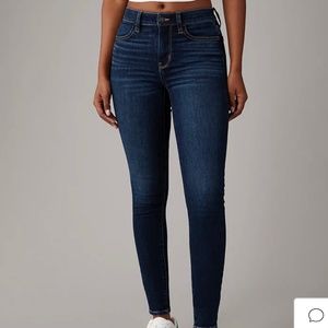 American Eagle High-Rise Jeggings dark wash
